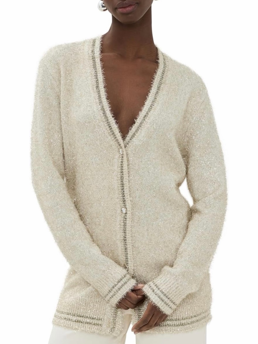 le superbe celestial knit cardigan NWOT. size M.